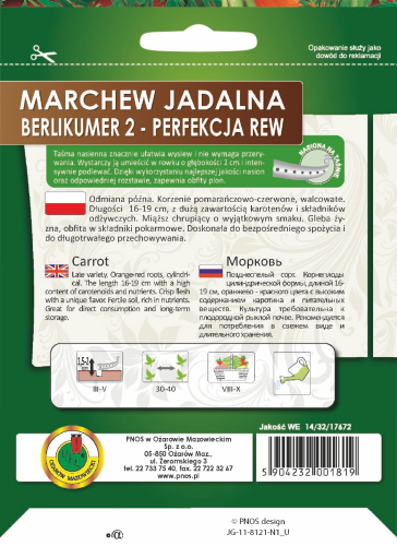 O.Taśma Marchew Berlikumer-Perfekcja 6m PL314/32/17672/5024/A st d.w.06/26 z.k.65%