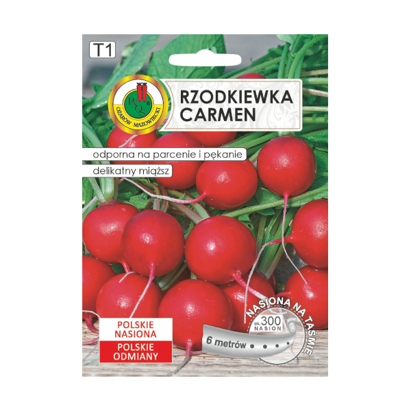 O.Taśma Rzodkiewka Carmen 6m PL202/05/16/HR12 st d.w.06/26 z.k.83%