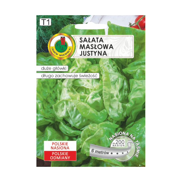 O.Taśma Sałata Masłowa Justyna 6m DE80016320234605 st d.w.03/26 z.k.92%