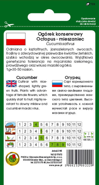 O.Ogórek Octopus F1 1,5g 20408033 st d.w.09/26 z.k.95%