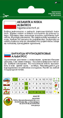 O.Aksamitka biała Albatros 0,5g