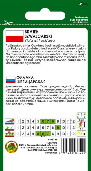 O.Bratek szwajcarski Alpensee 0,8g