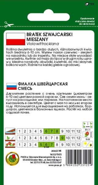 O.Bratek szwajcarski mix 0,8g