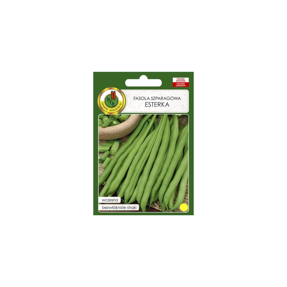 O.Fasola zielona Esterka 500g. PL414/32/17672/6102/A st d.w.08/26 z.k.76%