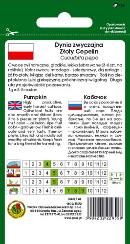 O.Kabaczek Złoty Cepelin 3g.  PL414/32/17672/6092/A ST d.w.09/26 z.k.97%