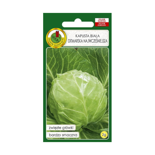 O.Kapusta biała Ditmarska najwcześ. 2g  0703N958 st d.w.04/26 z.k.86%