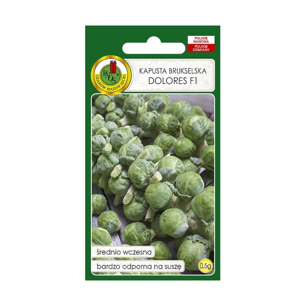 O.Kapusta Brukselka Dolores F1 0,5g  1-0051-90092-01 ST d.w.07/26 z.k.89%