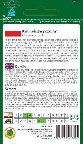 O.Kminek zwyczajny 3g DE80016420219115 d.w.03/26 z.k.82%