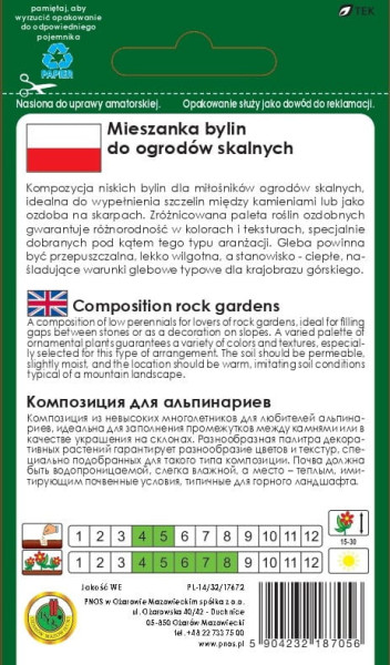 O.Mieszanka bylin do ogrod. skalnych 1g