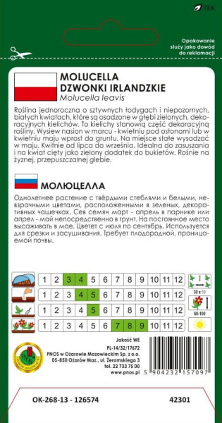 O.Molucella-Dzwony irlandzkie 0,5g