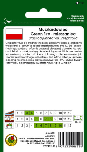 O.Musztardowiec Green fire F1 0,3g  57945  d.w.07/26 z.k.97%