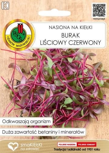 O.Nasiona na kiełki Burak liść.Czerw.10g
