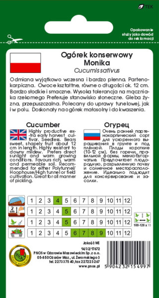 O.Ogórek pod osłony Monika 2g PL214/32/17672/4107/A ST 1942 93.00 02/07/2025
