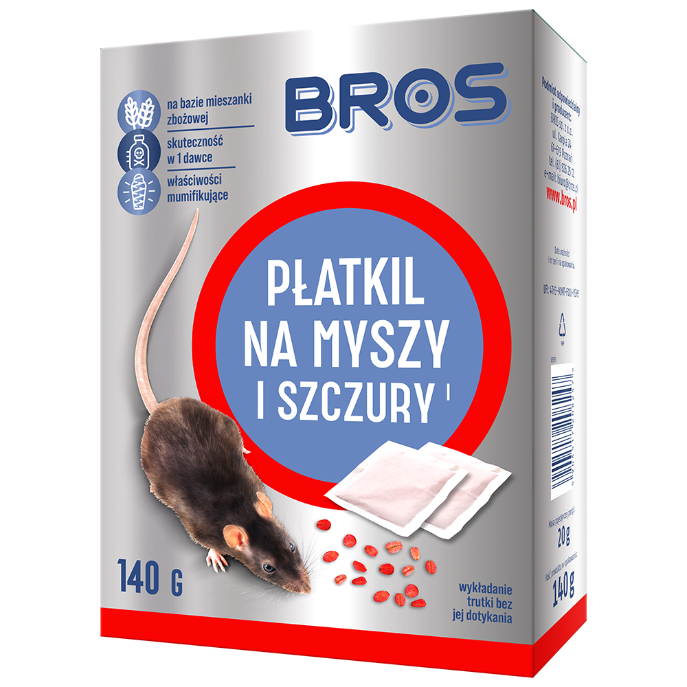 Płatkil na myszy i szczury 140g