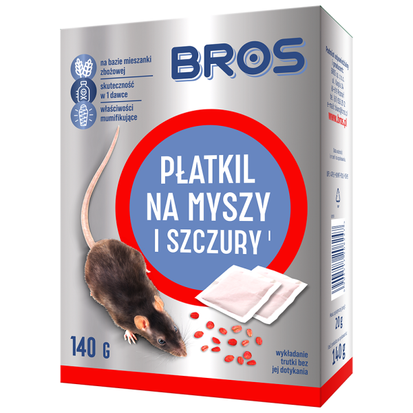 Płatkil na myszy i szczury 140g